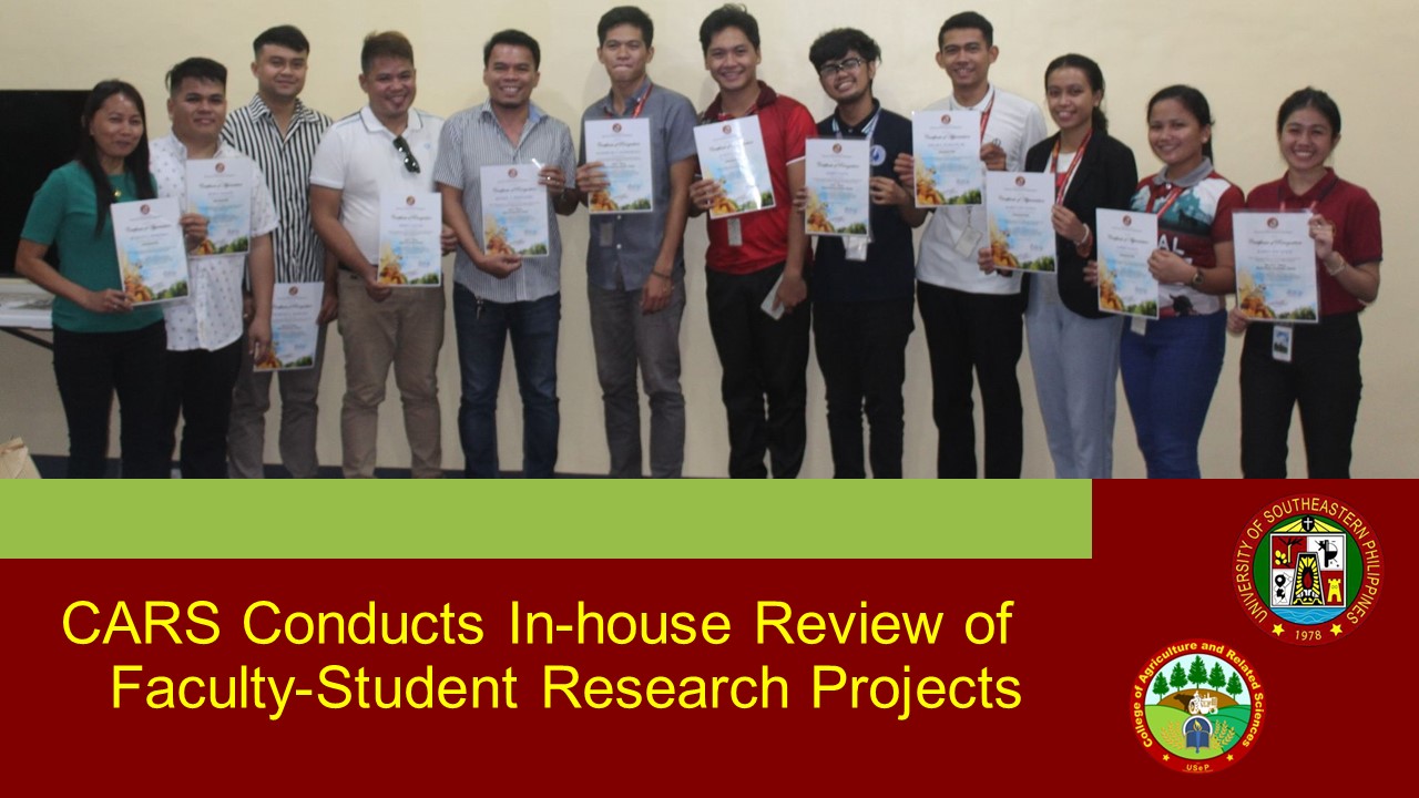 CARS Conducts In-house Review of Faculty-Student Research Projects