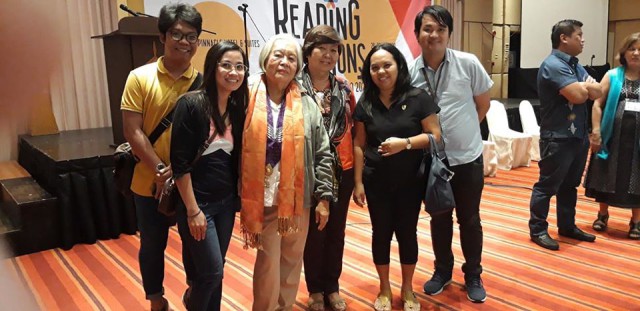 USeP Literature and Language Faculty  with Professor Emeritus Merlie Alunan