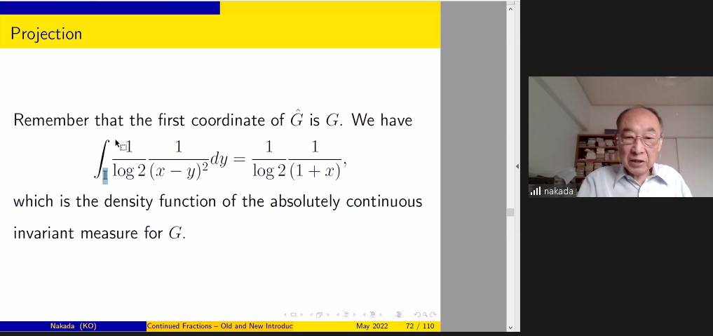 MathStat Department Holds Theory of Continued Fractions and Related Fields Webinar