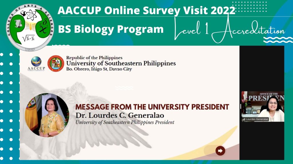 BS Biology Program Undergoes Level 1 Accreditation Survey Visit by AACCUP