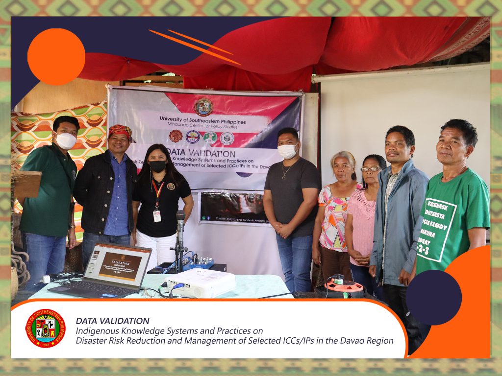 USeP IKSP Project Team Conducts Data Validation with Matigsalug ICC/IP of Marilog