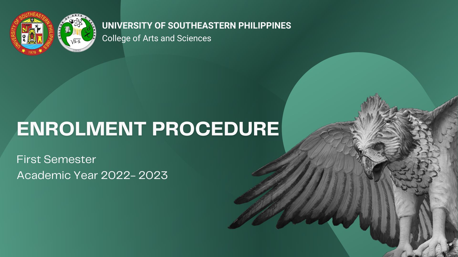 ENROLLMENT PROCEDURE FOR FIRST SEMESTER, AY 2022- 2023