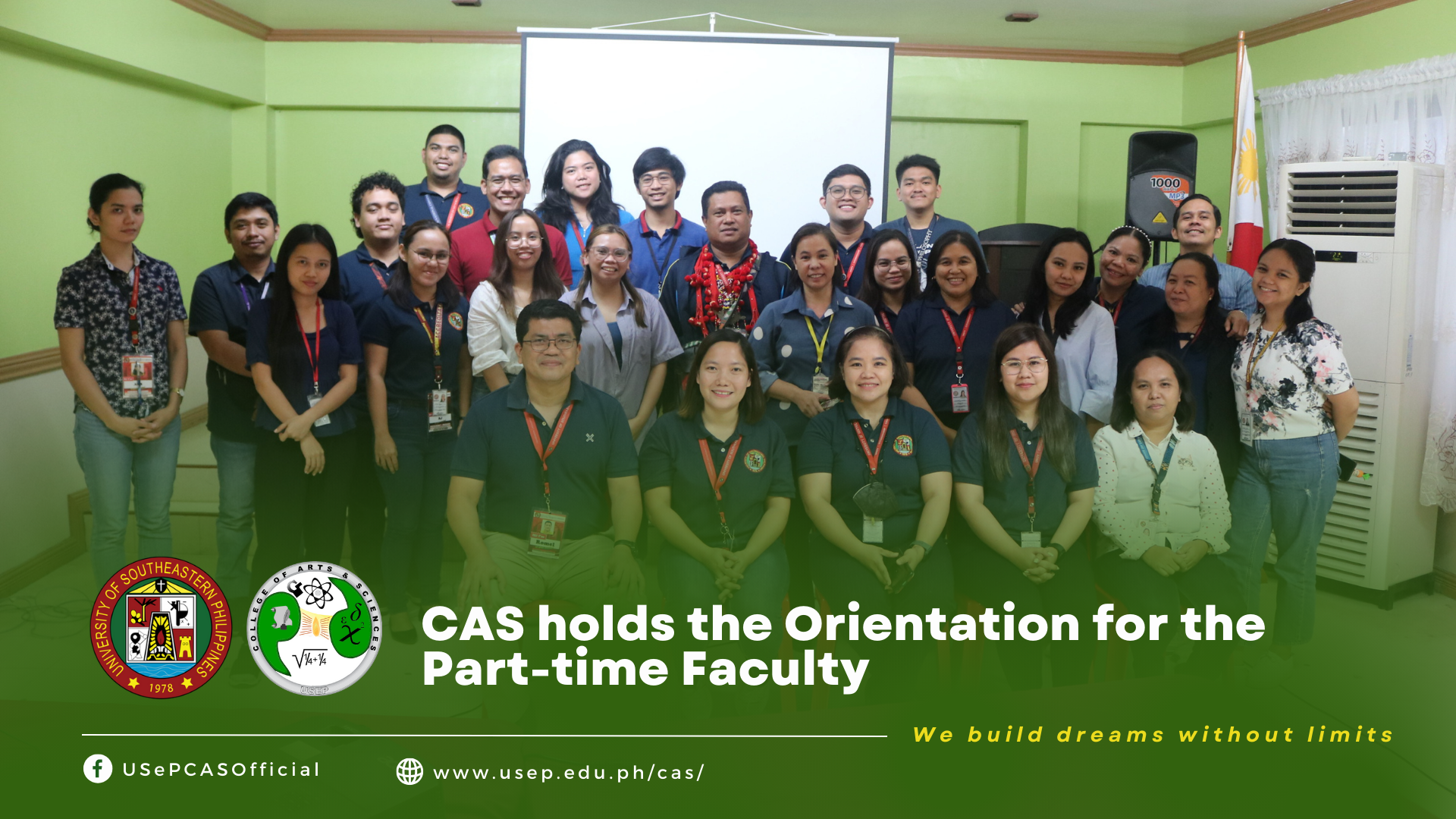 CAS holds Orientation for the Part-time Faculty