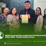 GSAS successfully conducted the Second Semester SY 2023-2024 Thesis Public Forum