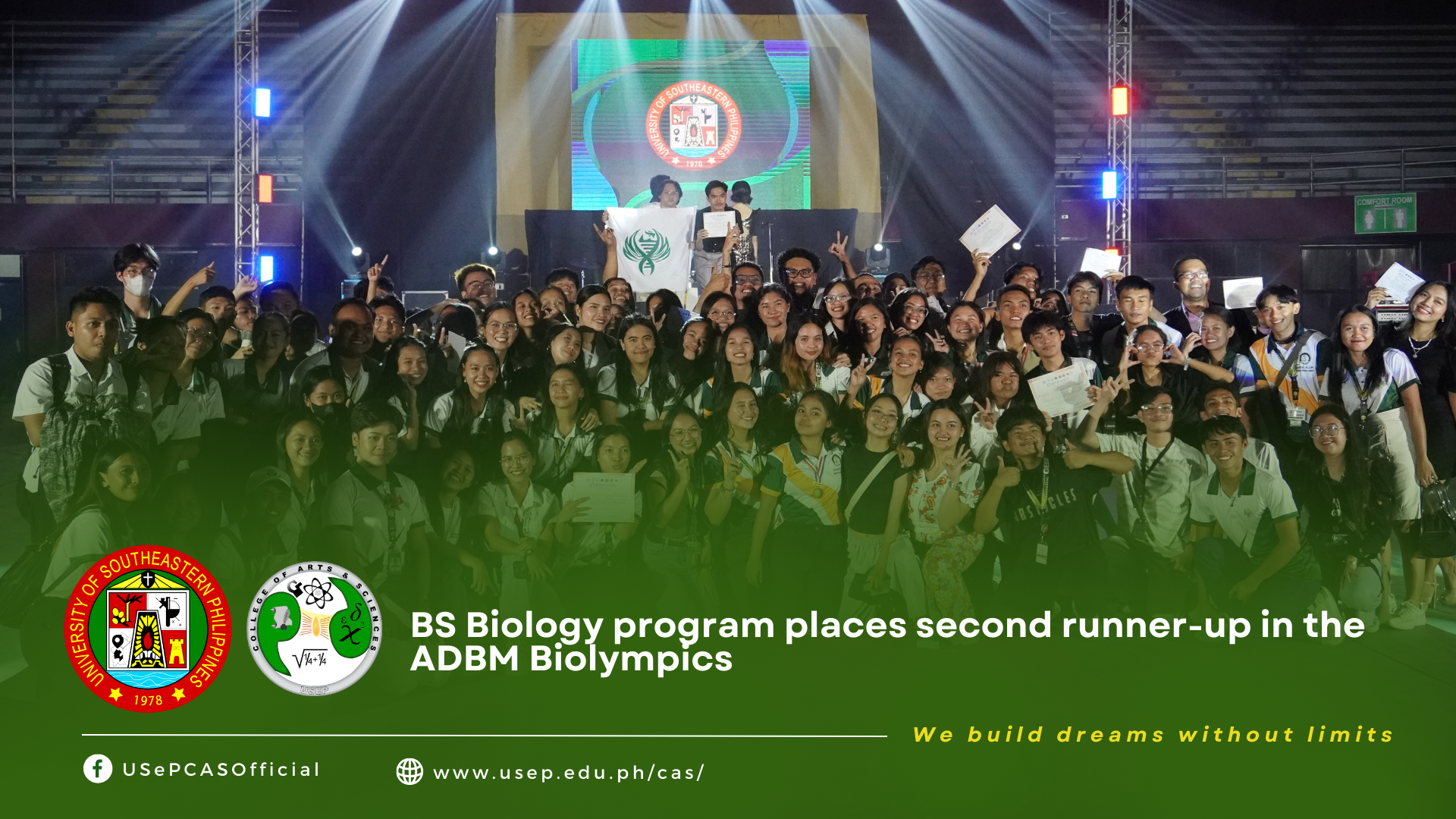 BS Biology program places second runner-up in the ADBM Biolympics