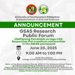 GSAS Research Public Forum – Off Semester 2025