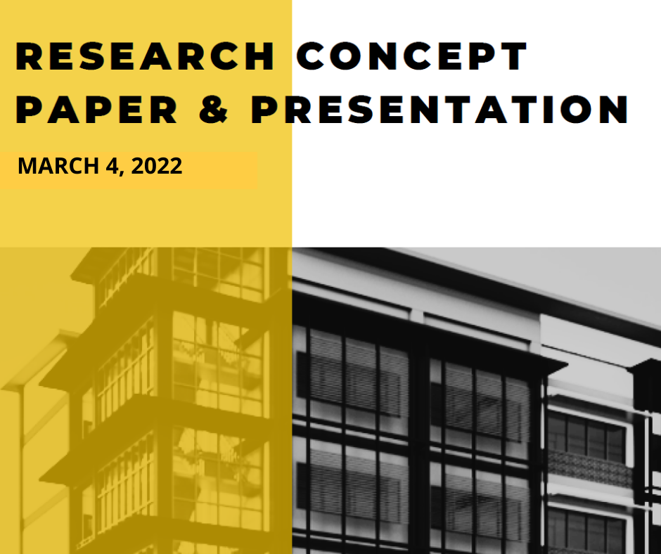 RESEARCH CONCEPT PAPER & PRESENTATION