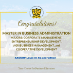 MBA: AACCUP Level III Re-Accredited