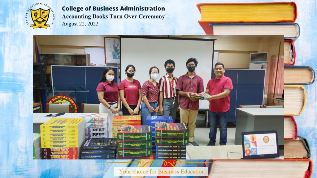 BSA-3 Students Received Accounting Books from Commissioner Pondoc