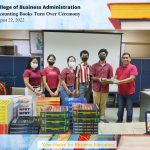 BSA-3 Students Received Accounting Books from Commissioner Pondoc