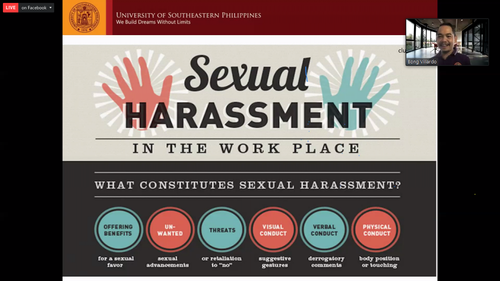 USeP-CDM conducts orientation on Anti-Sexual Harassment and Safe Spaces Act