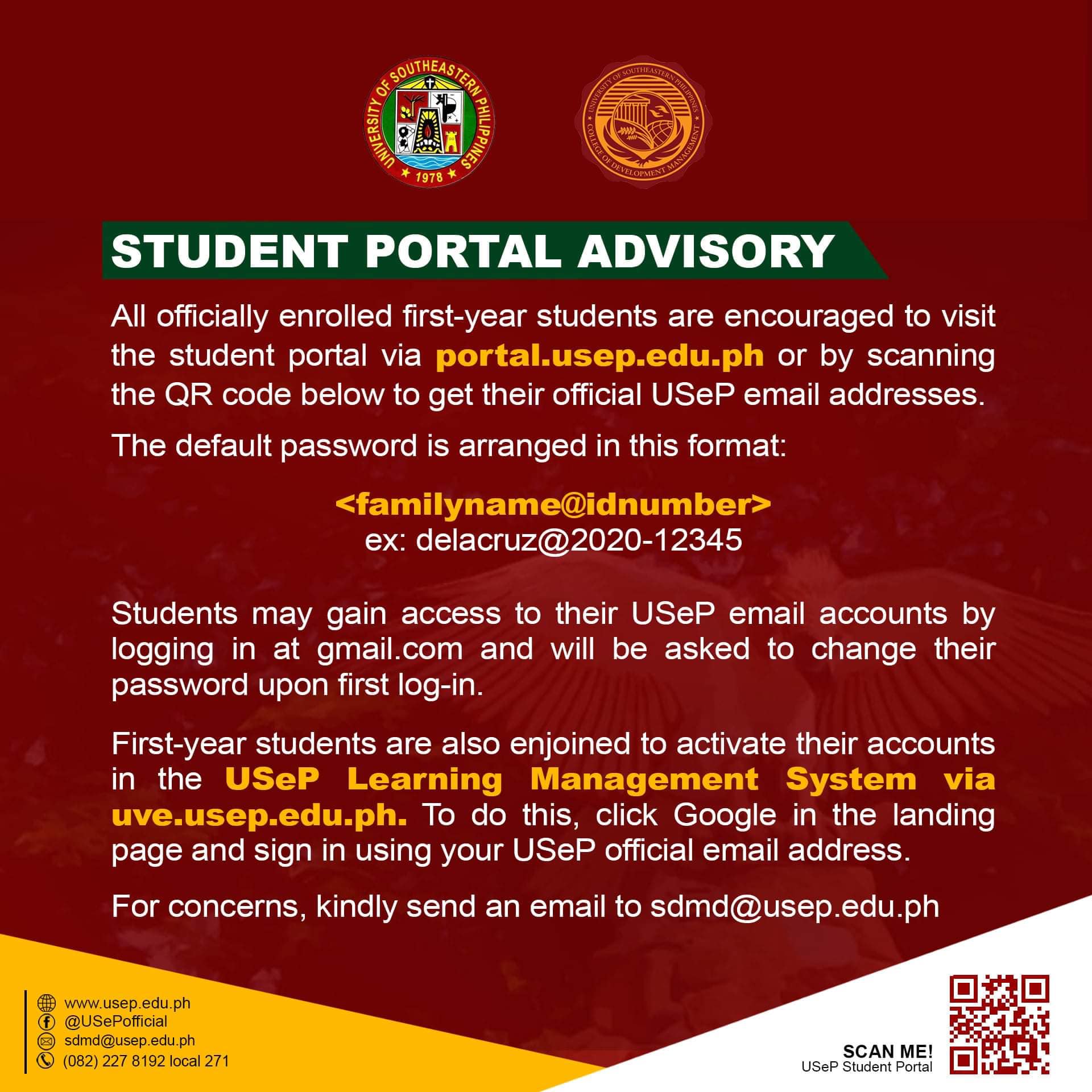 Student Portal Advisory