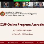 Online Program Accreditation Survey Visit for its BS in Agribusiness (Level II) and BS in Community Development (Level III, Phase 1), Bachelor of Agricultural Economics (Level IV, Phase 2), Bachelor of Public Administration (Level IV, Phase 2) and graduate program, Master of Public Administration (Level 3, Phase 2)