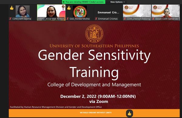 Gender Sensitivity Training