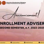 Enrollment Advisers for Second Semester – AY 2022-2023