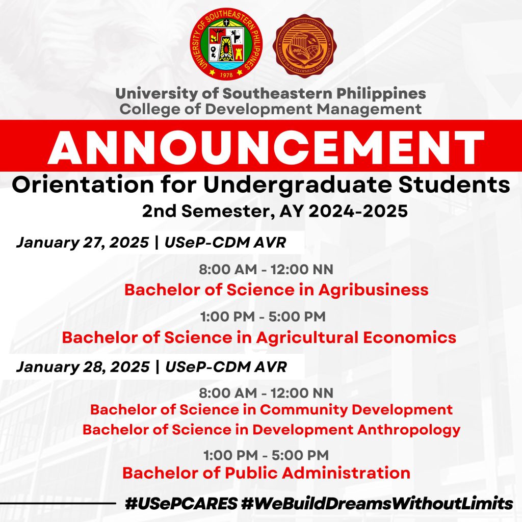 Orientations and Programs for both Undergraduate and Graduate School | AY 2024-2025