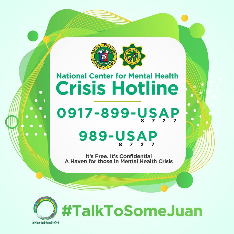 The Department of Health (Philippines) (DOH) and National Center for Mental Health launched yesterday the NEW NCMH Crisis Hotline!