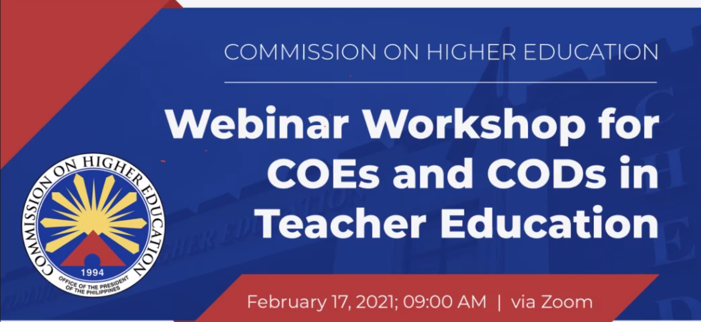USeP CEd shares milestones during the COEs and CODs Webinar-Workshop in Teacher Education