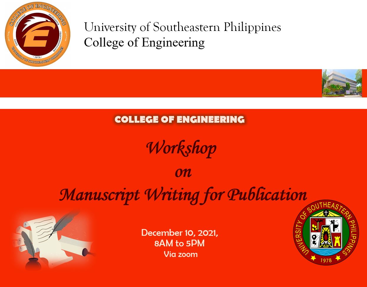 Workshop on Manuscript Writing for Publication