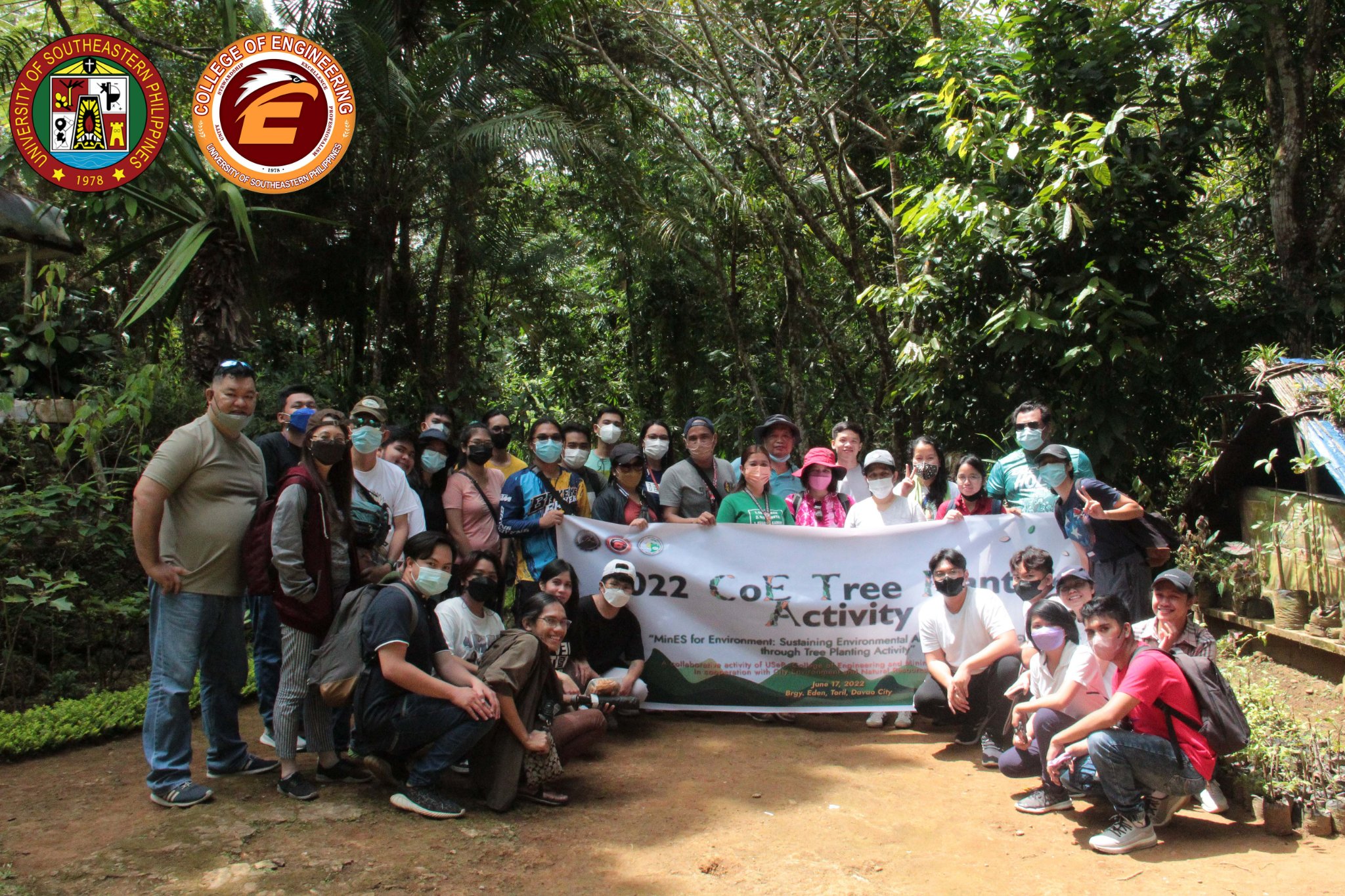 USeP CoE plants 300 Tree Seedlings