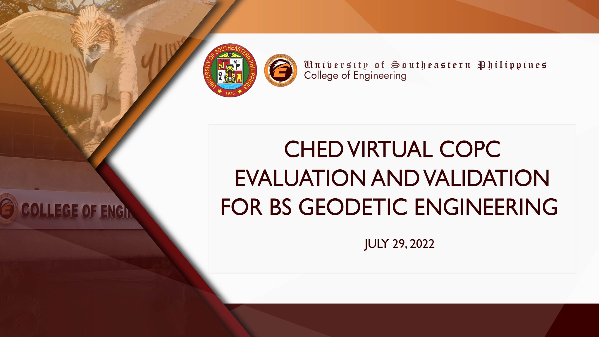 USeP Conducts Virtual CHED COPC Evaluation And Validation For BS 