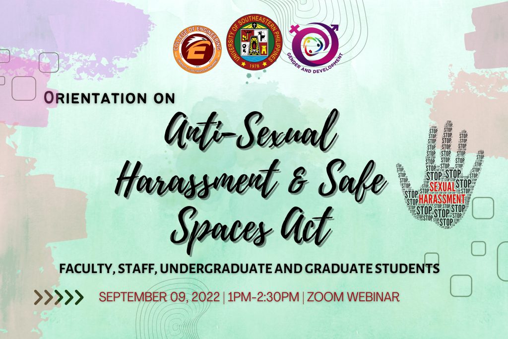 CoE, GAD conduct Orientation on Anti-Sexual Harassment and Safe Spaces Act