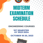 Midterm Examination Schedule for the 1st Semester AY 2023-2024
