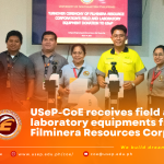 USeP-CoE receives field and laboratory equipments from Filminera Resources Corporation