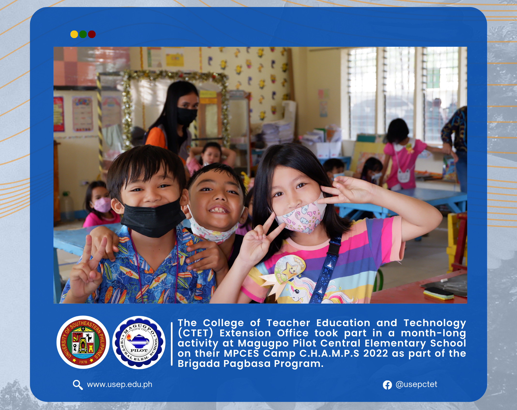 CTET Extension Office took part in a month-long activity at Magugpo Pilot Central Elementary School