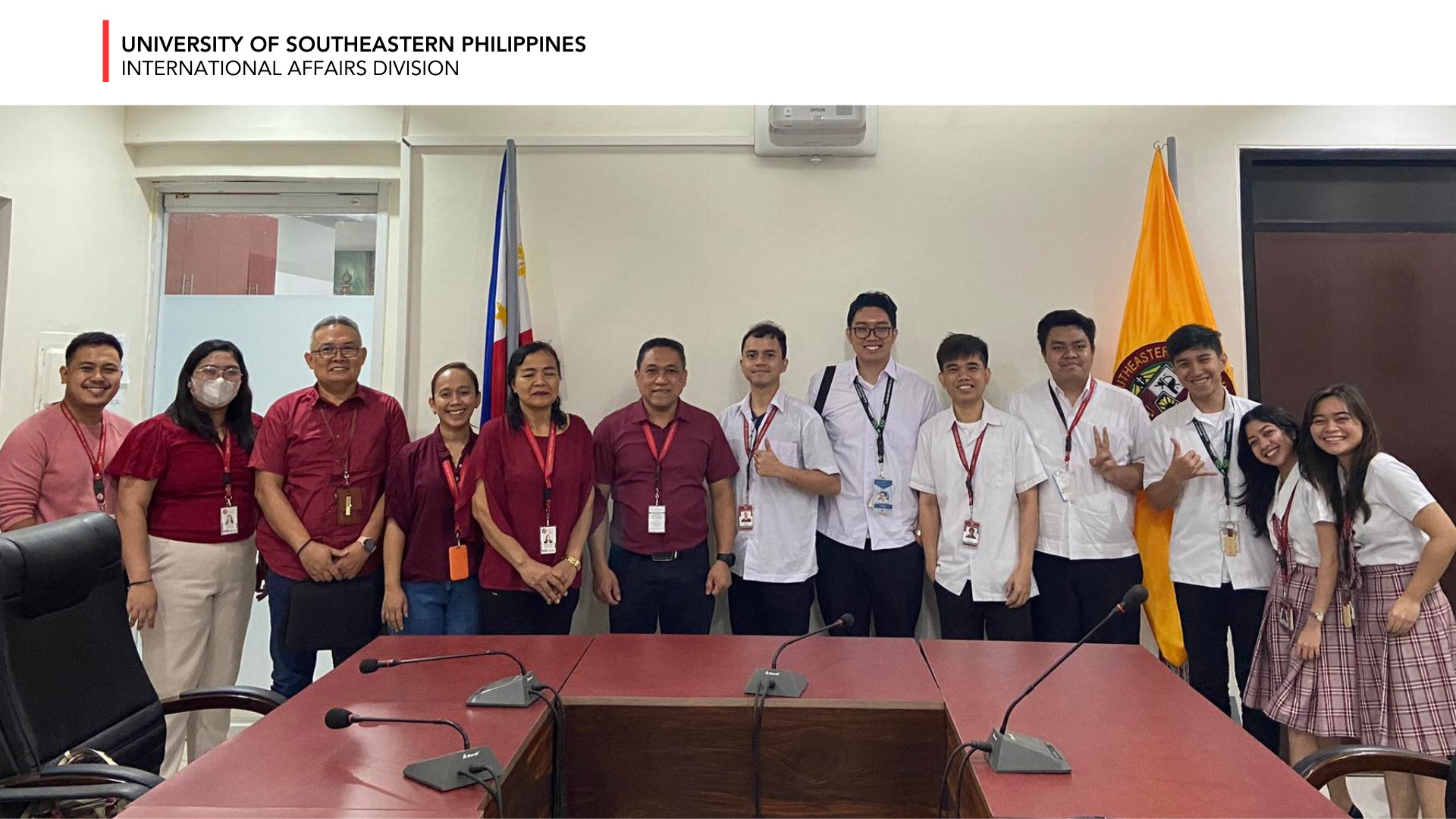 CIC students pay a courtesy visit to President Gabales