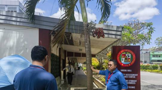 President Gabales conducts random inspection around Obrero Campus