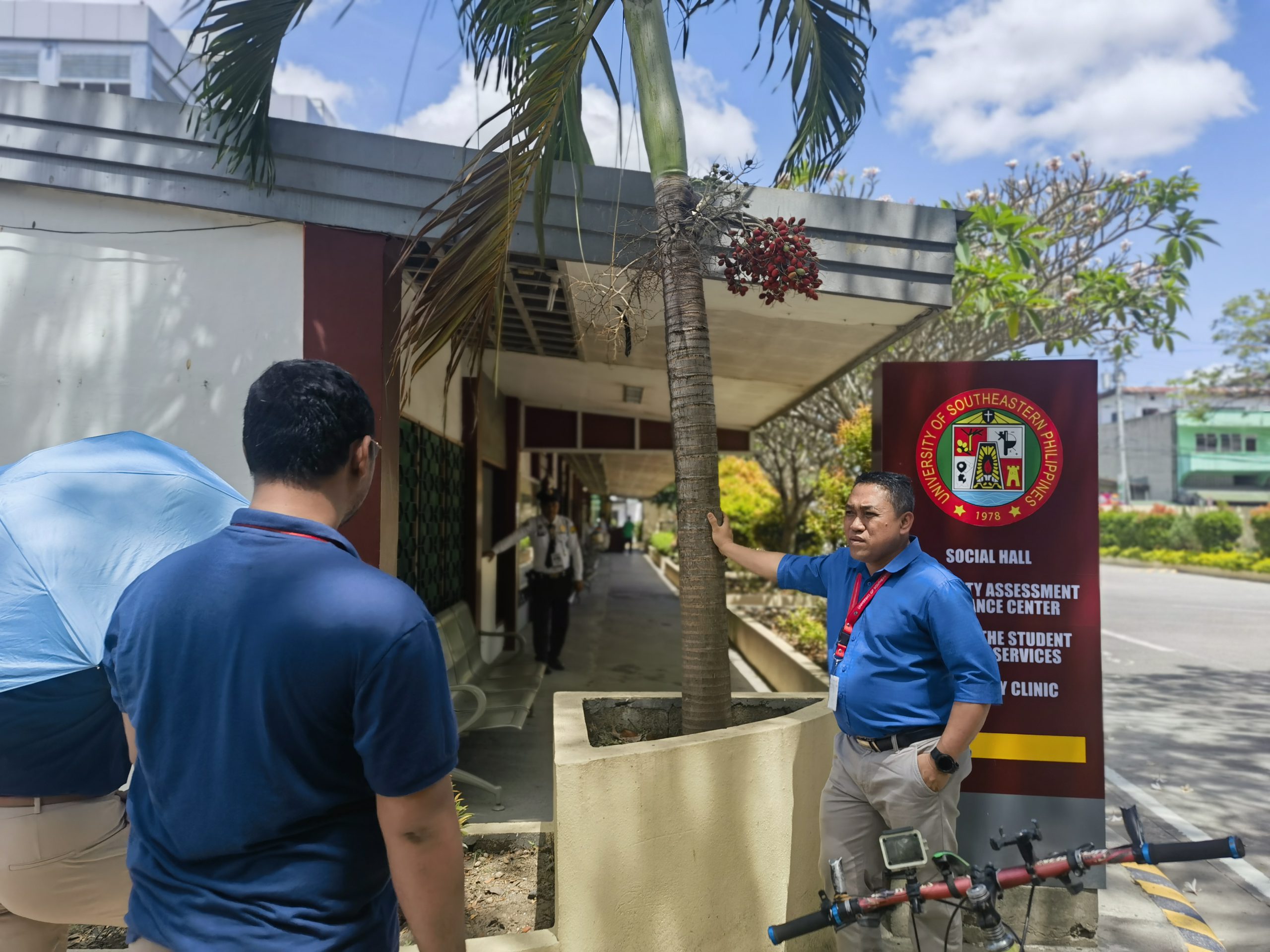 President Gabales conducts random inspection around Obrero Campus