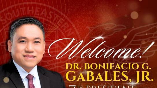 Welcome to the 7th USeP President, Dr. Bonifacio G. Gabales, Jr.