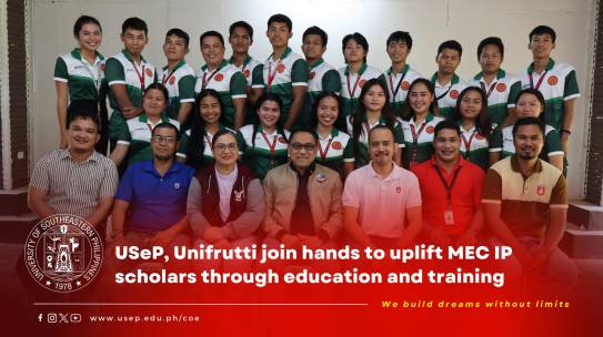 [President in Action] USeP, Unifrutti join hands to uplift MEC IP scholars through education and training