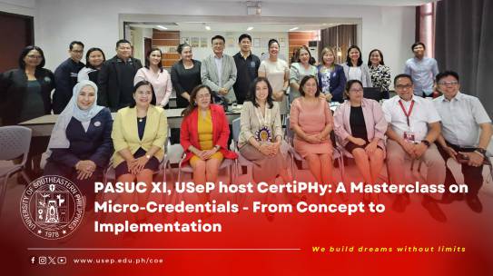 [President in Action] PASUC XI, USeP host CertiPHy: A Masterclass on Micro-Credentials – From Concept to Implementation