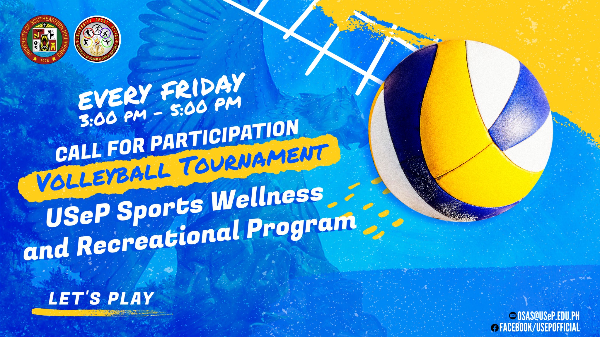 USeP Sports Wellness and Recreational Program (Volleyball Tournament)