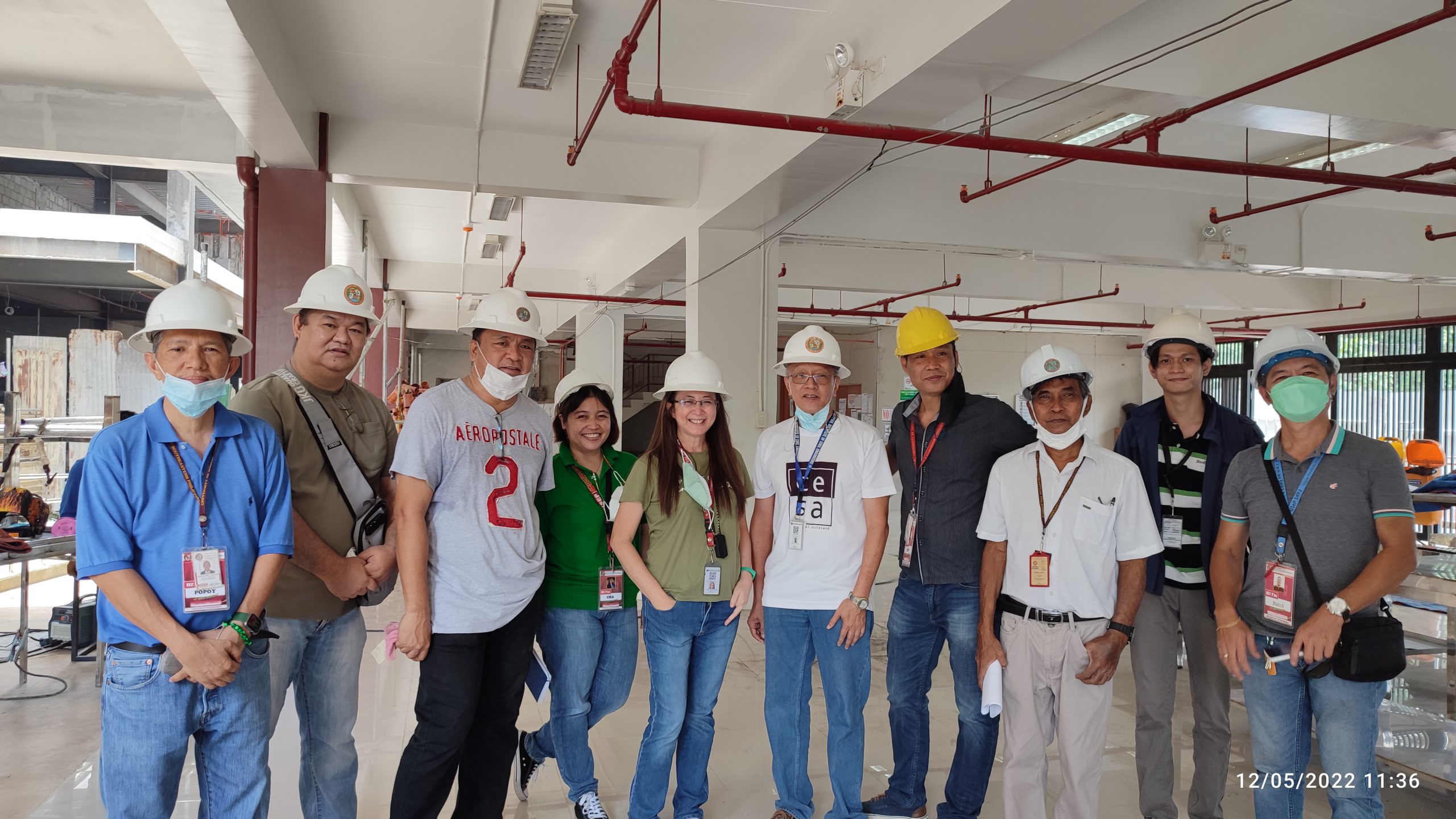 INFRASTRUCTURE COMMITTEE INSPECTED THE ON-GOING CONSTRUCTION OF THE T.L.E. BUILDING ON MAY 12, 2022