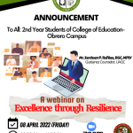 A webinar on Excellence through Resilience