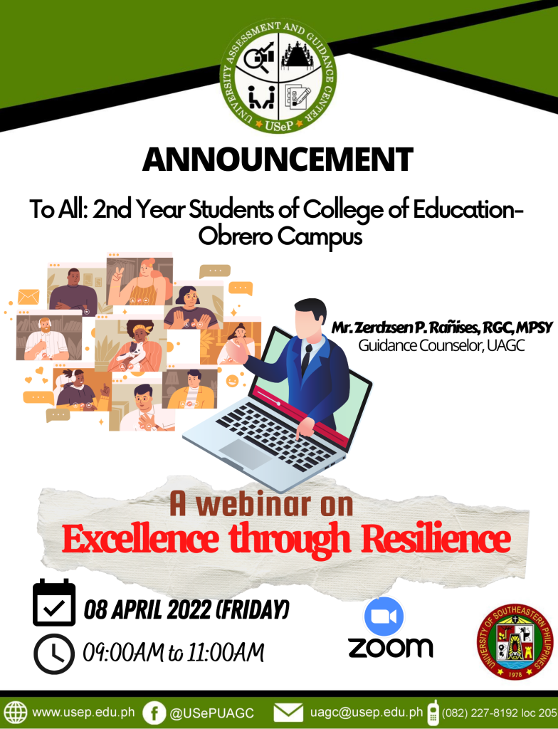 A webinar on Excellence through Resilience