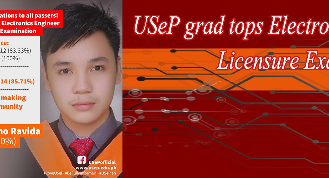 USeP grad tops Electronics Engineer Licensure Exam