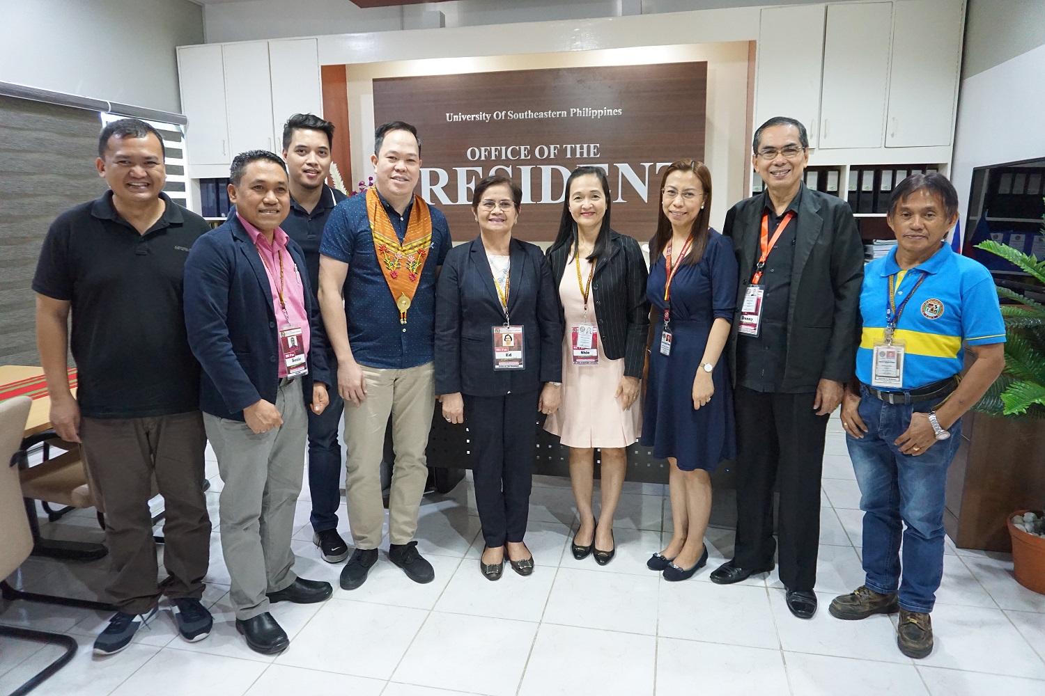 The University of Southeastern Philippines’ Top Management welcomed CHED Commissioner and USeP’s Board of Regents Chairperson, Dr. Aldrin A. Darilag at the Office of the President Boardroom, USeP Obrero Campus