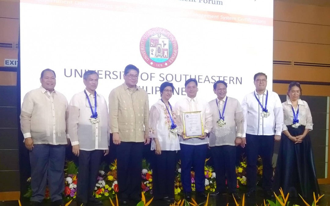 USeP receives GQMC Certificate of Recognition