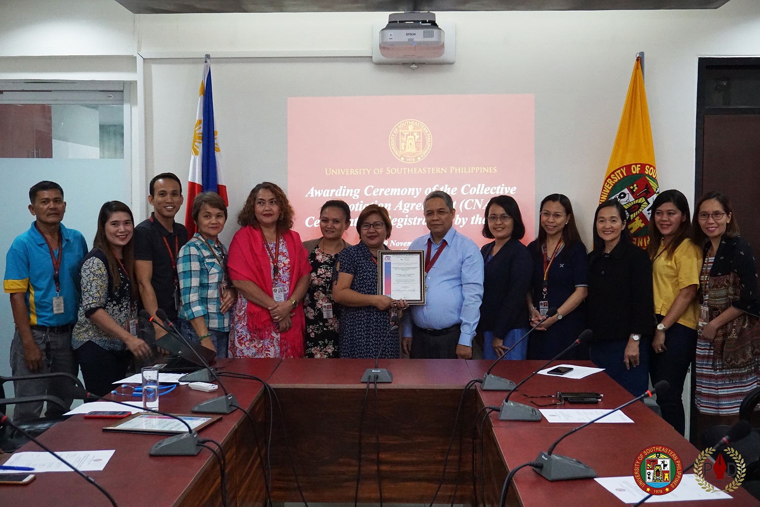 USeP receives CNA Certificate by CSC