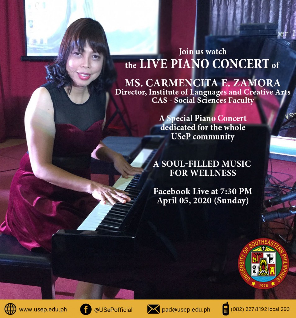 Facebook live piano concert of Ms. Carmencita E. Zamora