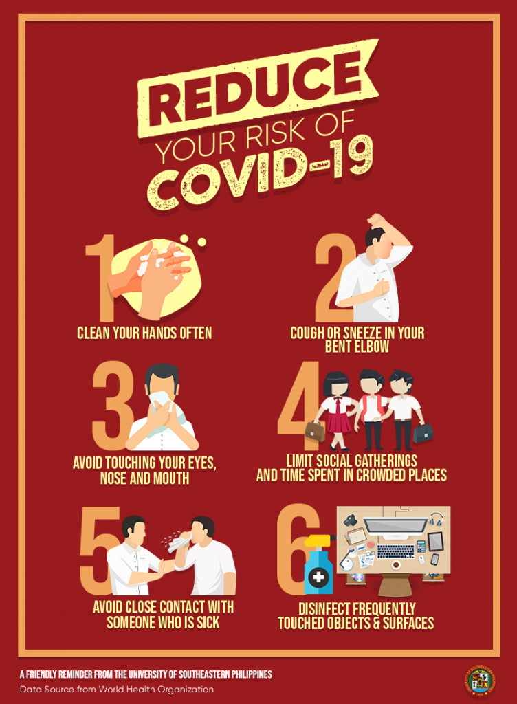 Friendly reminder on how to reduce the risk of getting COVID-19