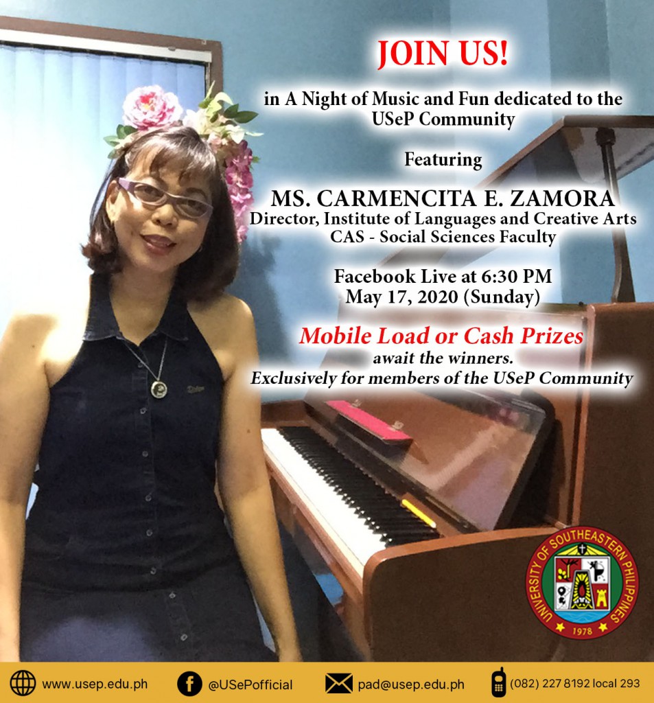 Special Piano Performance of Ms. Carmencita E. Zamora via Facebook Live