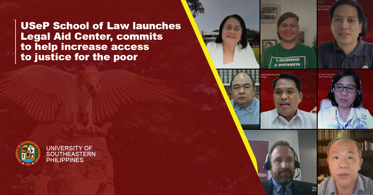 USeP School of Law launches Legal Aid Center, commits to help increase access to justice for the poor