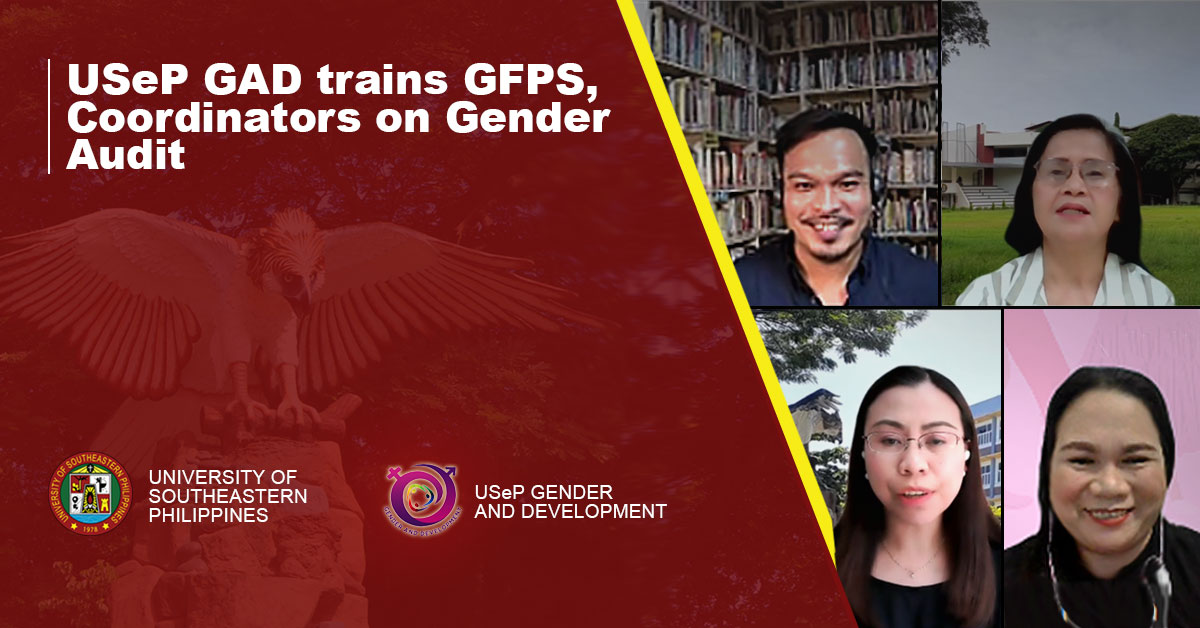 USeP GAD trains GFPS, Coordinators on Gender Audit