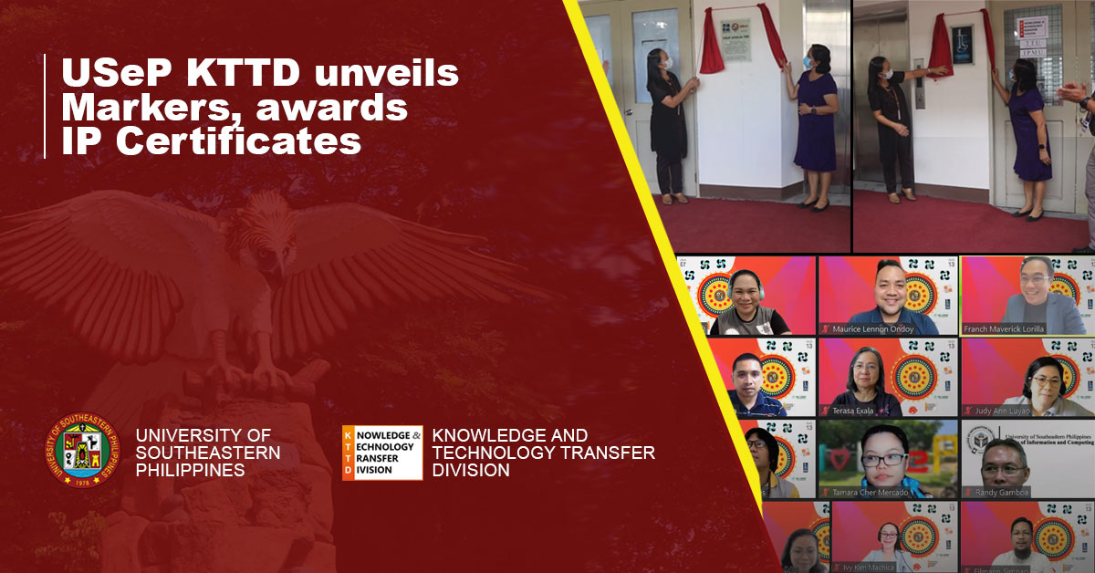 USeP KTTD unveils Markers, awards IP Certificates