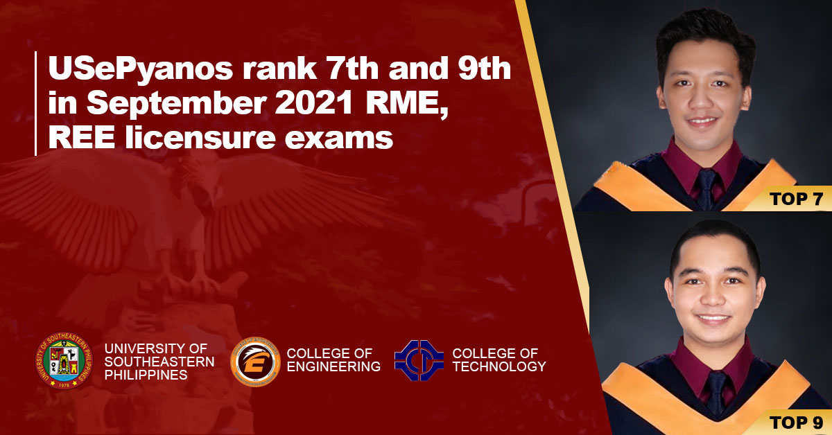 USePyanos rank 7th and 9th in September 2021 RME, REE licensure exams